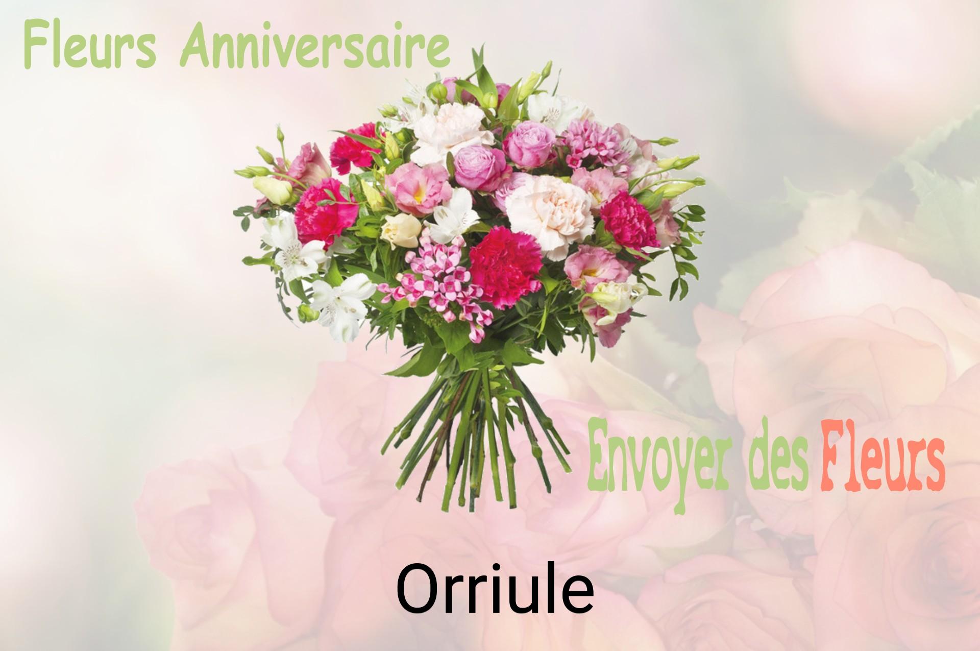 Bouquet de fleurs d’anniversaire livré à Orriule